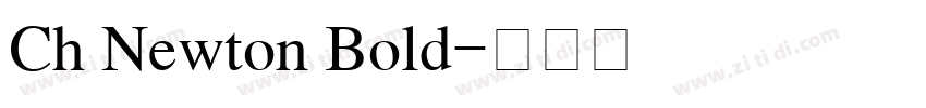 Ch Newton Bold字体转换